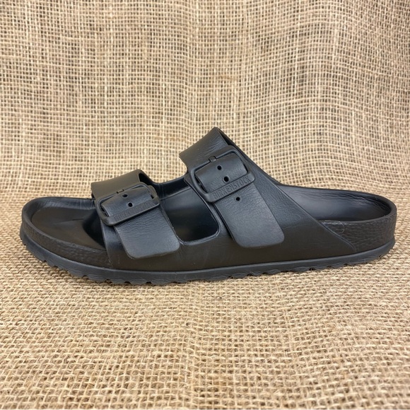 Birkenstock Arizona Sandals Black 2 Strap Essentials Women Size 9 - Picture 7 of 9